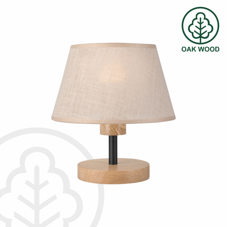 Brilagi - LED Настільна лампа ANTHONY 1xE27/60W/230V дуб/бежевий