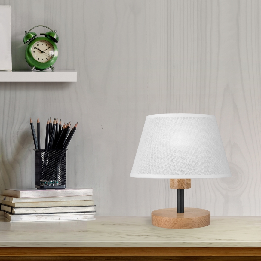 Brilagi - LED Настільна лампа ANTHONY 1xE27/60W/230V дуб/білий