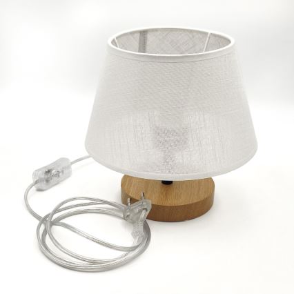 Brilagi - LED Настільна лампа ANTHONY 1xE27/60W/230V дуб/білий