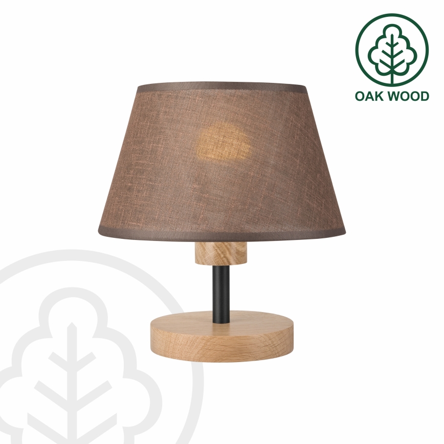 Brilagi - LED Настільна лампа ANTHONY 1xE27/60W/230V дуб/коричневий