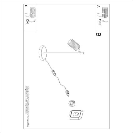 Brilagi - LED настільна лампа CRESTO 1xGU10/10W/230V червона