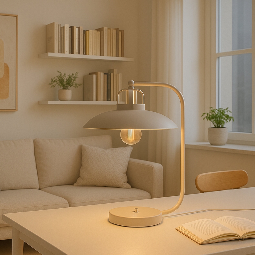 Brilagi - LED Настільна лампа FLAMENGO 1xE27/60W/230V бежевий