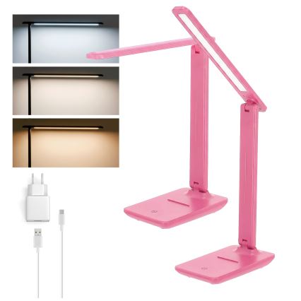 BRILAGI - LED настільна лампа з можливістю затемнення MODO LED/7W/230V 3000/4000/6500K рожева