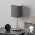 Brilagi - LED настільна лампа NUBILA 1xE27/60W/230V антрацит