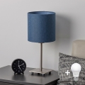 Brilagi - LED настільна лампа NUBILA 1xE27/60W/230V темно-синя