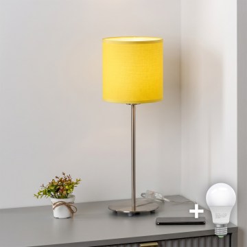 Brilagi - LED настільна лампа NUBILA 1xE27/60W/230V жовта