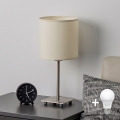 Brilagi - LED настільна лампа NUBILA 1xE27/60W/230V кремова