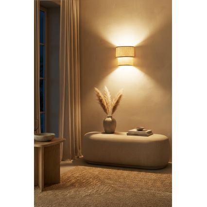 Brilagi - LED Настінний світильник BOHO ECO 1xE27/10W/230V бежевий