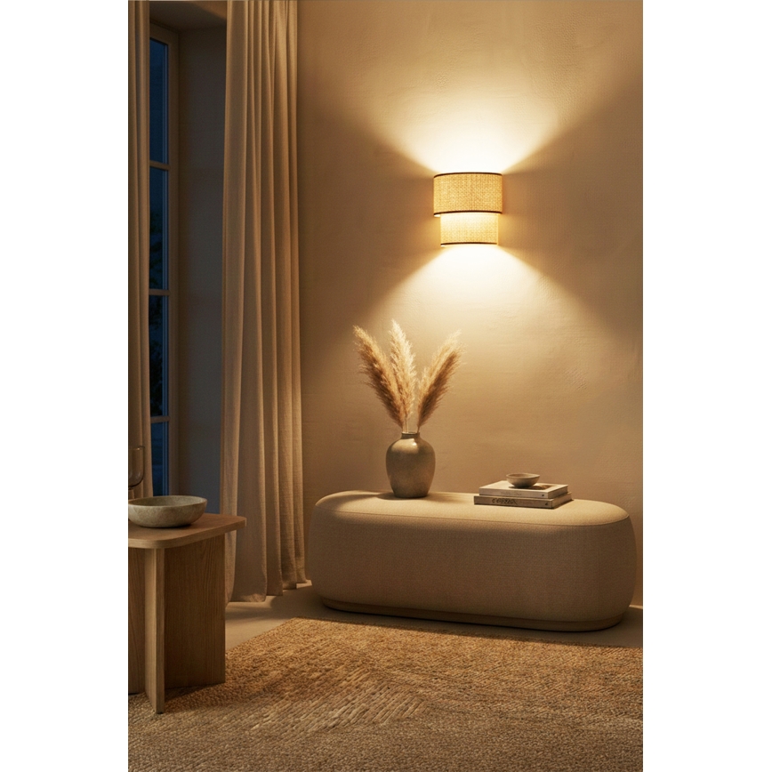 Brilagi - LED Настінний світильник BOHO ECO 1xE27/10W/230V бежевий