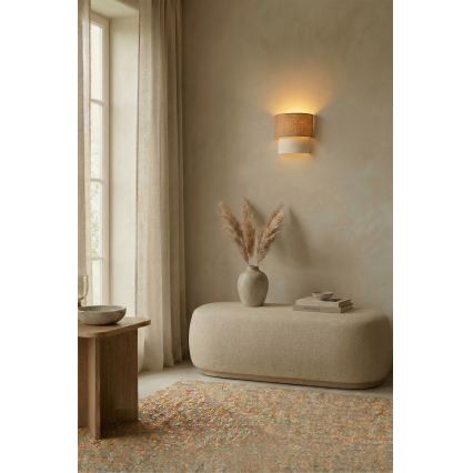 Brilagi - LED настінний світильник BOHO ECO 1xE27/10W/230V бежевий/кремовий
