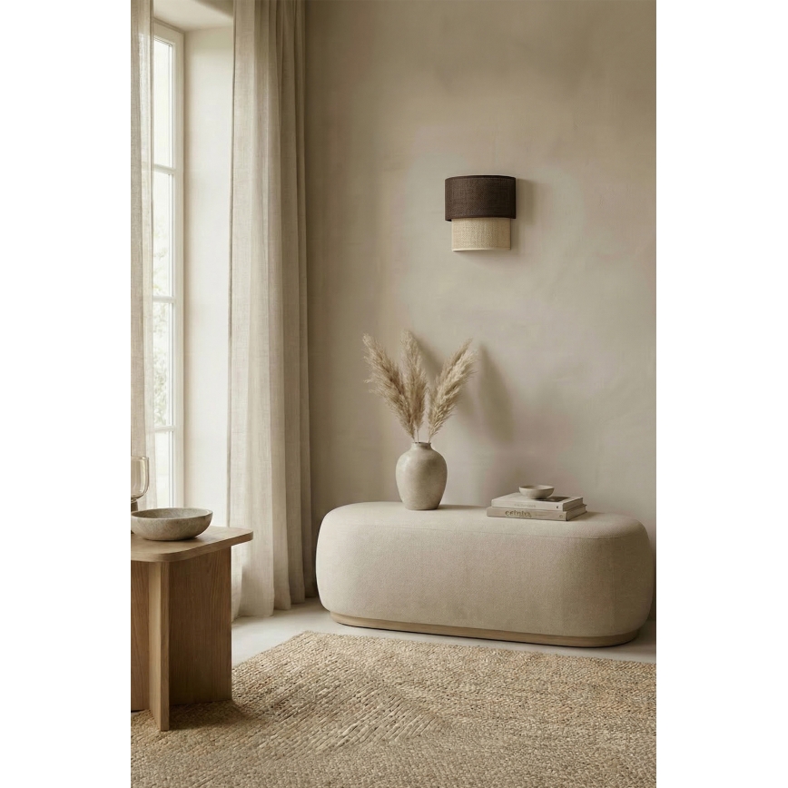Brilagi - LED настінний світильник BOHO ECO 1xE27/10W/230V коричневий/кремовий