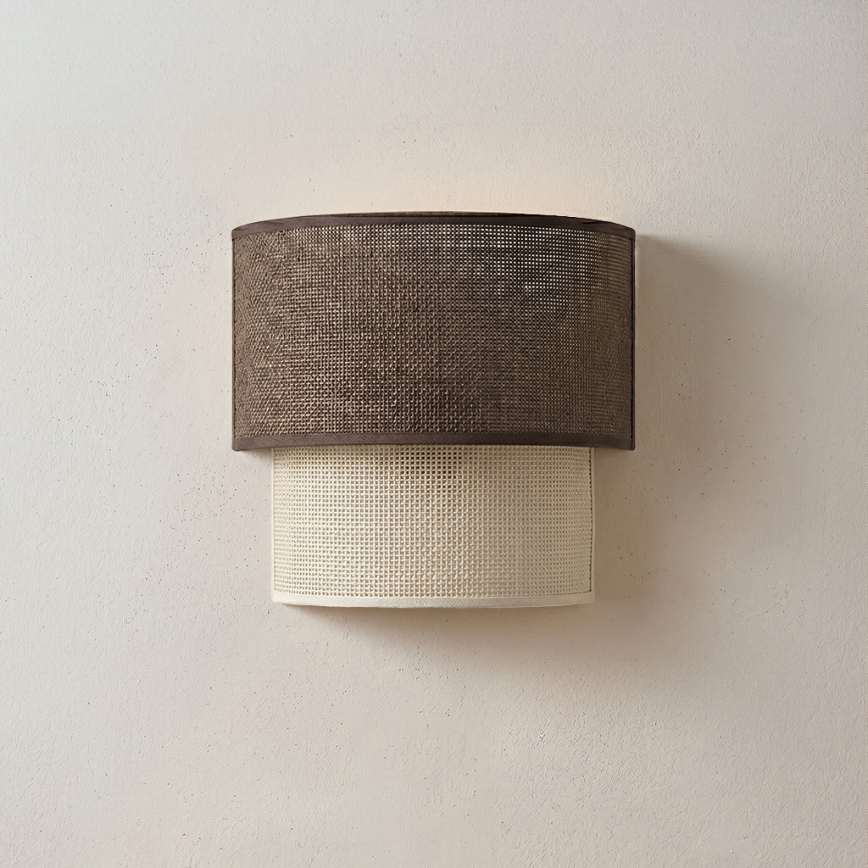 Brilagi - LED настінний світильник BOHO ECO 1xE27/10W/230V коричневий/кремовий