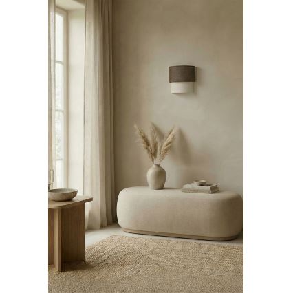 Brilagi - LED настінний світильник BOHO ECO 1xE27/10W/230V коричневий/кремовий