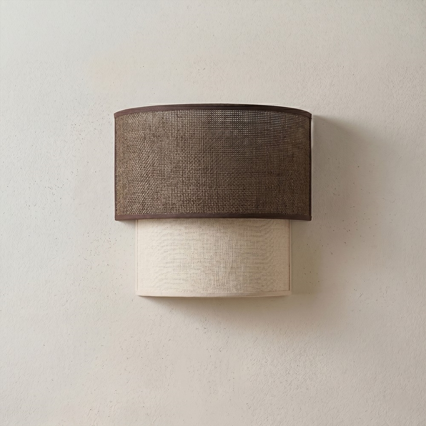 Brilagi - LED настінний світильник BOHO ECO 1xE27/10W/230V коричневий/кремовий