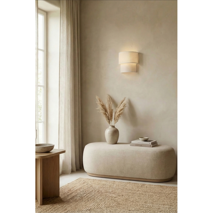 Brilagi - LED настінний світильник BOHO ECO 1xE27/10W/230V кремовий
