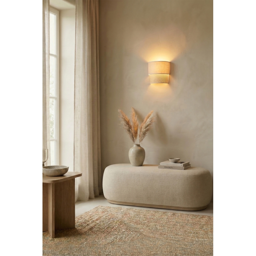 Brilagi - LED настінний світильник BOHO ECO 1xE27/10W/230V кремовий
