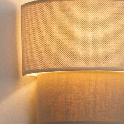 Brilagi - LED настінний світильник BOHO ECO 1xE27/10W/230V кремовий