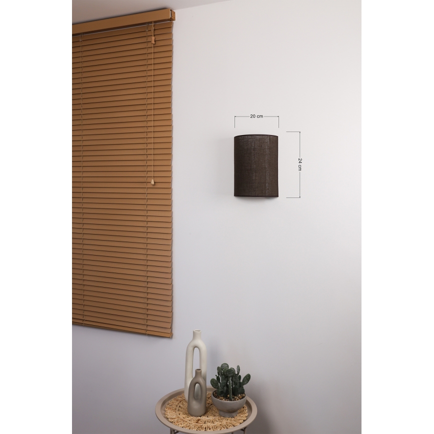 Brilagi - LED настінний світильник BOHO STYLE 1xE27/15W/230V коричневий