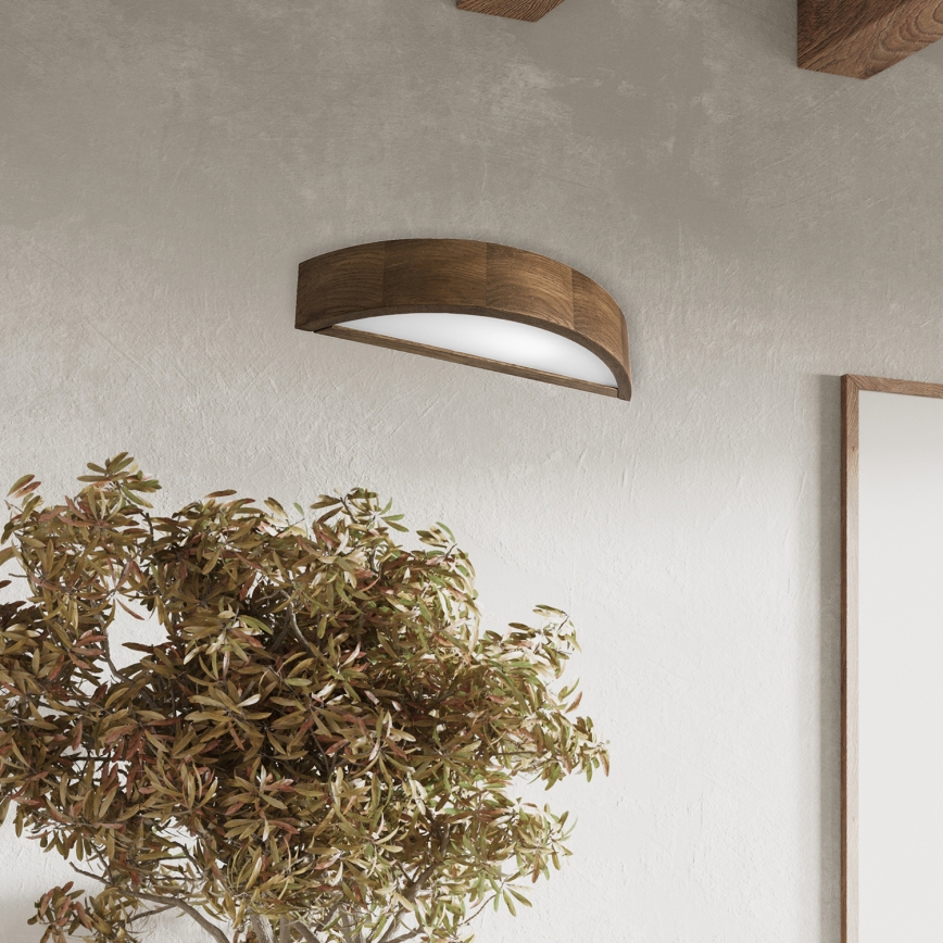 BRILAGI - LED настінний світильник CARVALHO 1xE27/15W/230V дуб-горіх