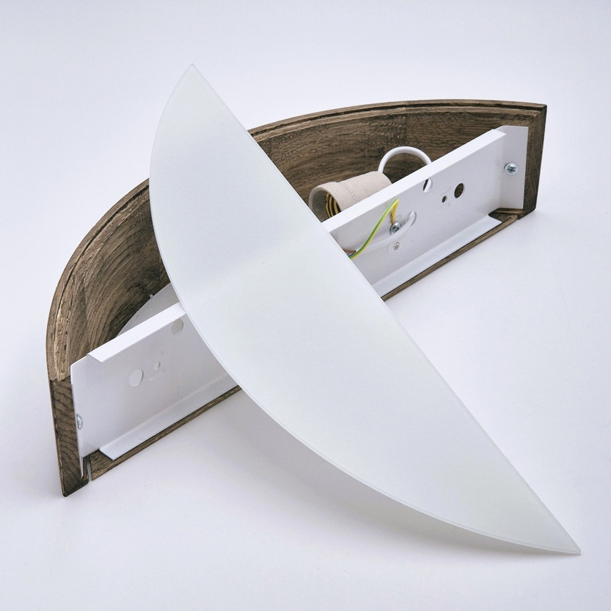 Brilagi - Світильник настінний LED CARVALHO 1xE27/60W/230V дуб горіх