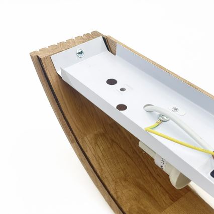 Brilagi - LED настінний світильник CARVALHO MODERN 3xE27/60W/230V дуб
