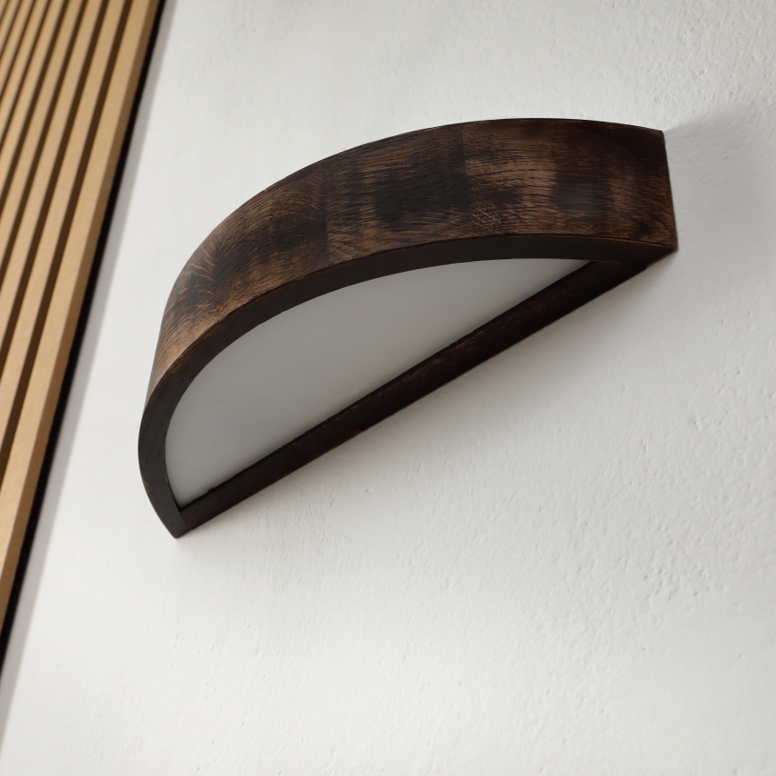 Brilagi - LED настінний світильник CARVALHO SMOKEY 1xE27/60W/230V дуб