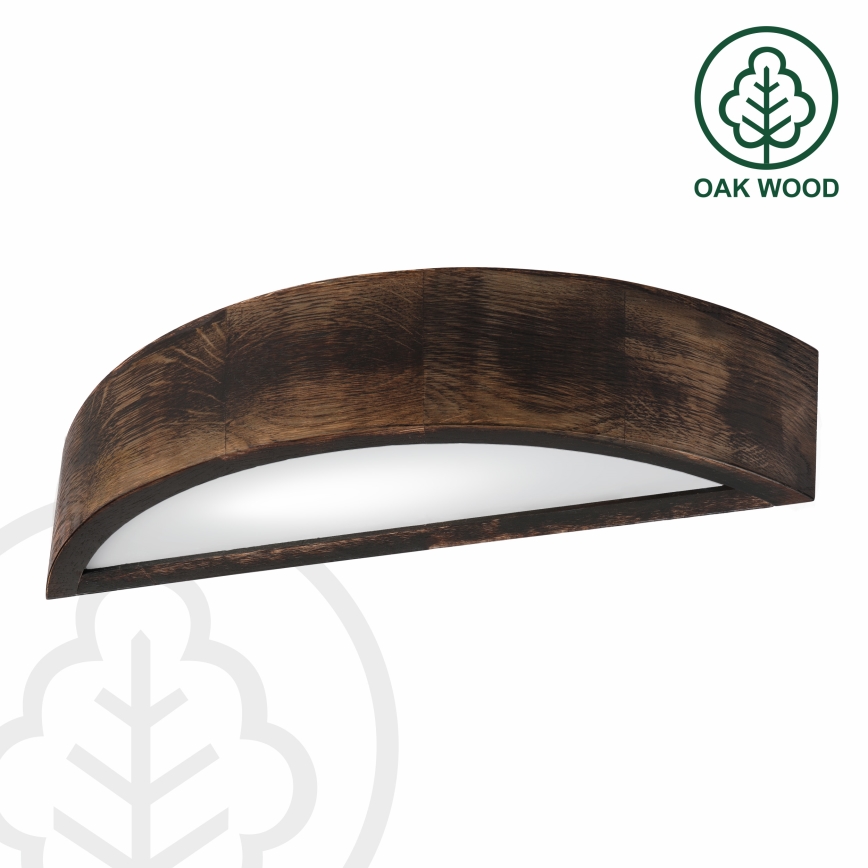 Brilagi - LED настінний світильник CARVALHO SMOKEY 1xE27/60W/230V дуб