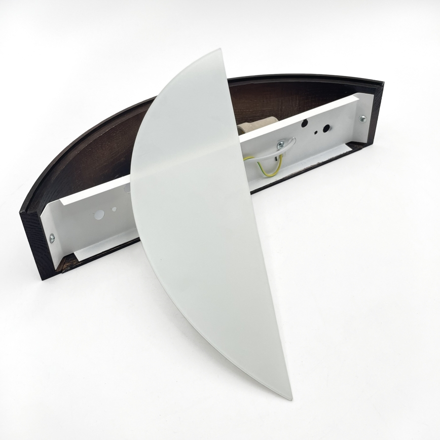 Brilagi - LED настінний світильник CARVALHO SMOKEY 1xE27/60W/230V дуб