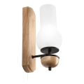 Brilagi - LED Настінний світильник COTTAGE 1xE14/40W/230V дуб/білий
