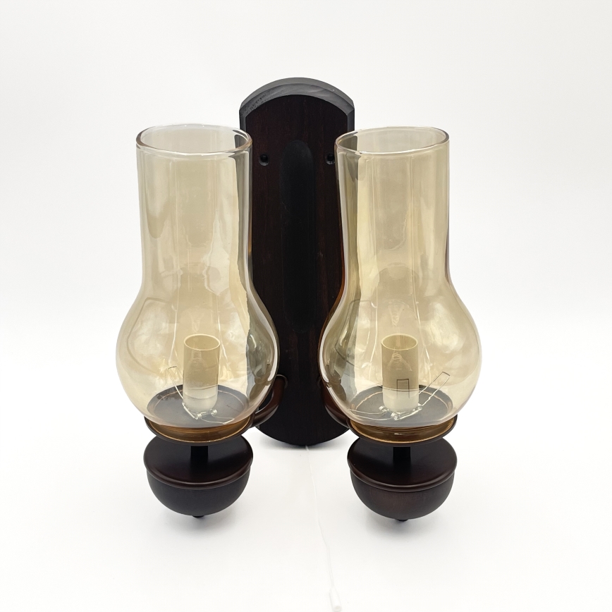 Brilagi - LED Настінний світильник COTTAGE 2xE14/40W/230V бук/коричневий