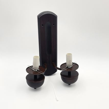 Brilagi - LED Настінний світильник COTTAGE 2xE14/40W/230V бук/коричневий