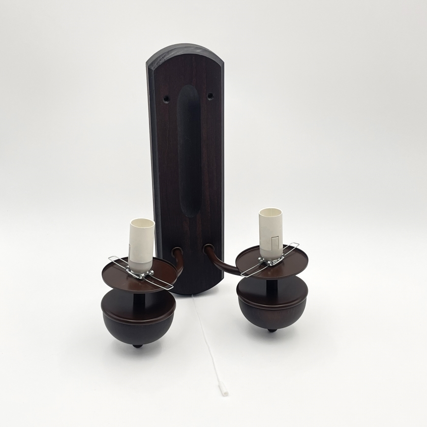 Brilagi - LED Настінний світильник COTTAGE 2xE14/40W/230V бук/коричневий