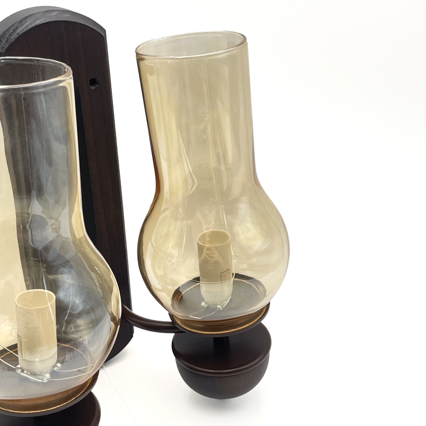 Brilagi - LED Настінний світильник COTTAGE 2xE14/40W/230V бук/коричневий