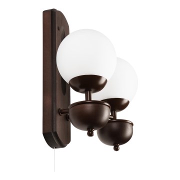 Brilagi - LED Настінний світильник COTTAGE 2xG9/40W/230V бук/білий