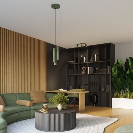 Brilagi - LED настінний світильник CRESTO 1xGU10/10W/230V 10 cm зелений