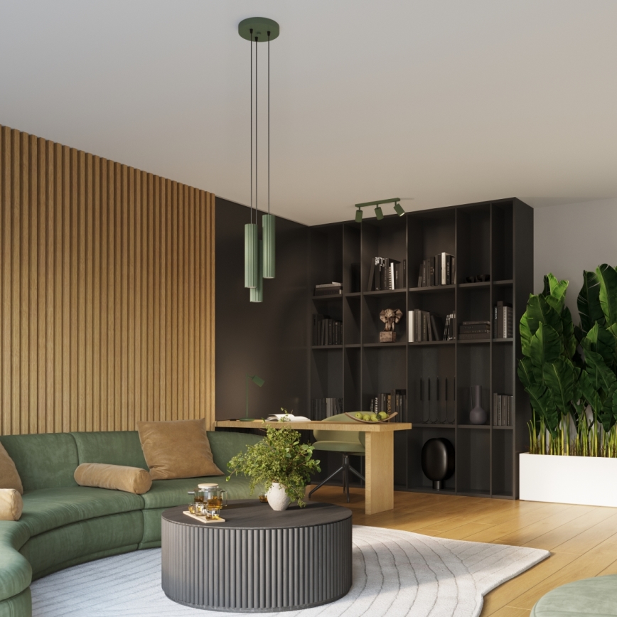 Brilagi - LED настінний світильник CRESTO 1xGU10/10W/230V 10 cm зелений