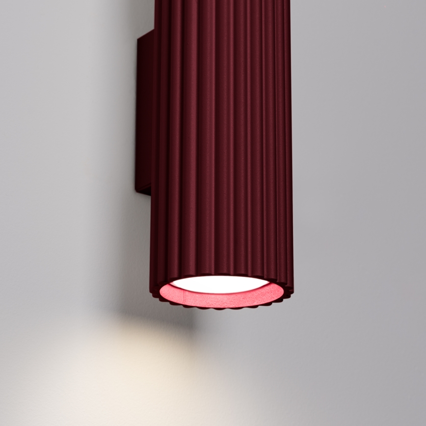 Brilagi - LED настінний світильник CRESTO 2xGU10/10W/230V 20 cm бордовий
