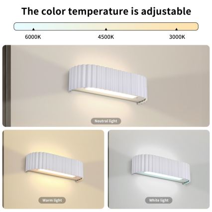 BRILAGI - LED настінний світильник FALCON MODERN LED/10W/230V 30 cm 3000/4500/6000K білий