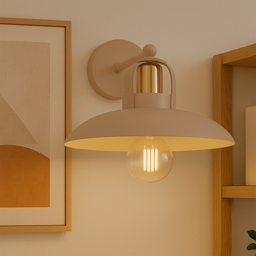 Brilagi - LED Настінний світильник FLAMENGO 1xE27/60W/230V бежевий