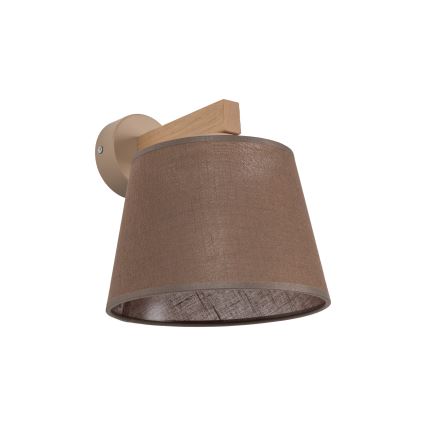BRILAGI - LED настінний світильник LATTE SABIA 1xE27/15W/230V сосна/коричневий