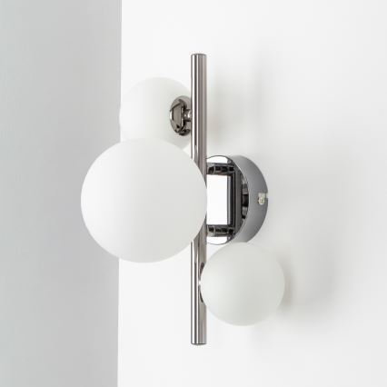 Brilagi - LED настінний світильник MILLA 3xG9/3W/230V чорний хром/білий