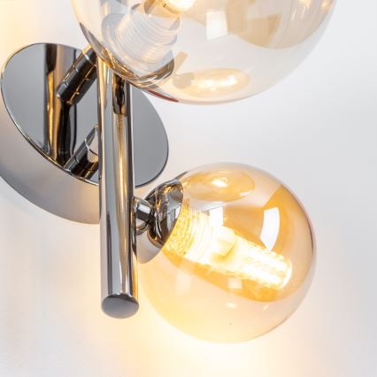 Brilagi - LED настінний світильник MILLA 3xG9/3W/230V чорний хром/золотий