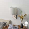 BRILAGI - LED настінний світильник NUBILA 1xE27/60W/230V матовий хром/білий