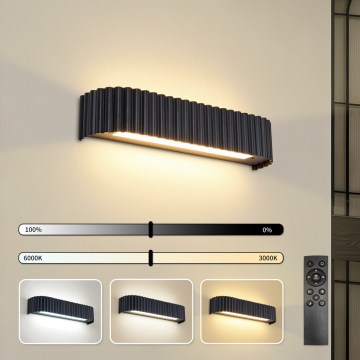 BRILAGI - LED настінний світильник з регулюванням яскравості FALCON MODERN LED/14W/230V 3000-6000K 40 cm чорний + пульт дистанційного керування