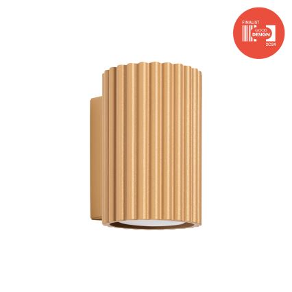 Брілагі - LED настінний світильник КРЕСТО 1xGU10/10W/230V 10 см золотий