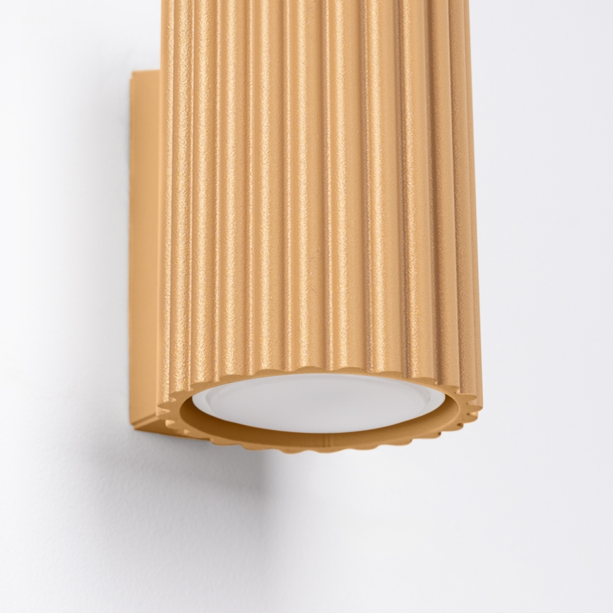 Брілагі - LED настінний світильник КРЕСТО 1xGU10/10W/230V 10 см золотий