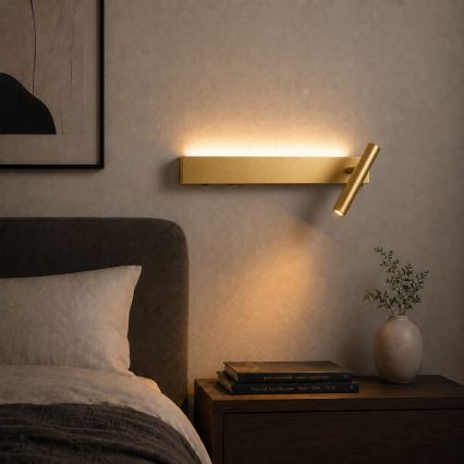 BRILAGI - LED настінний точковий світильник ARLIX LED/3W/230V + LED/7W золотистий CRI 90