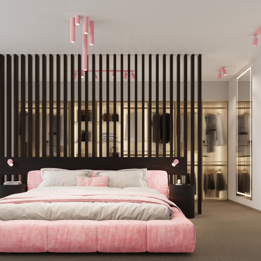 Brilagi - LED настінний точковий світильник CRESTO 1xGU10/10W/230V рожевий