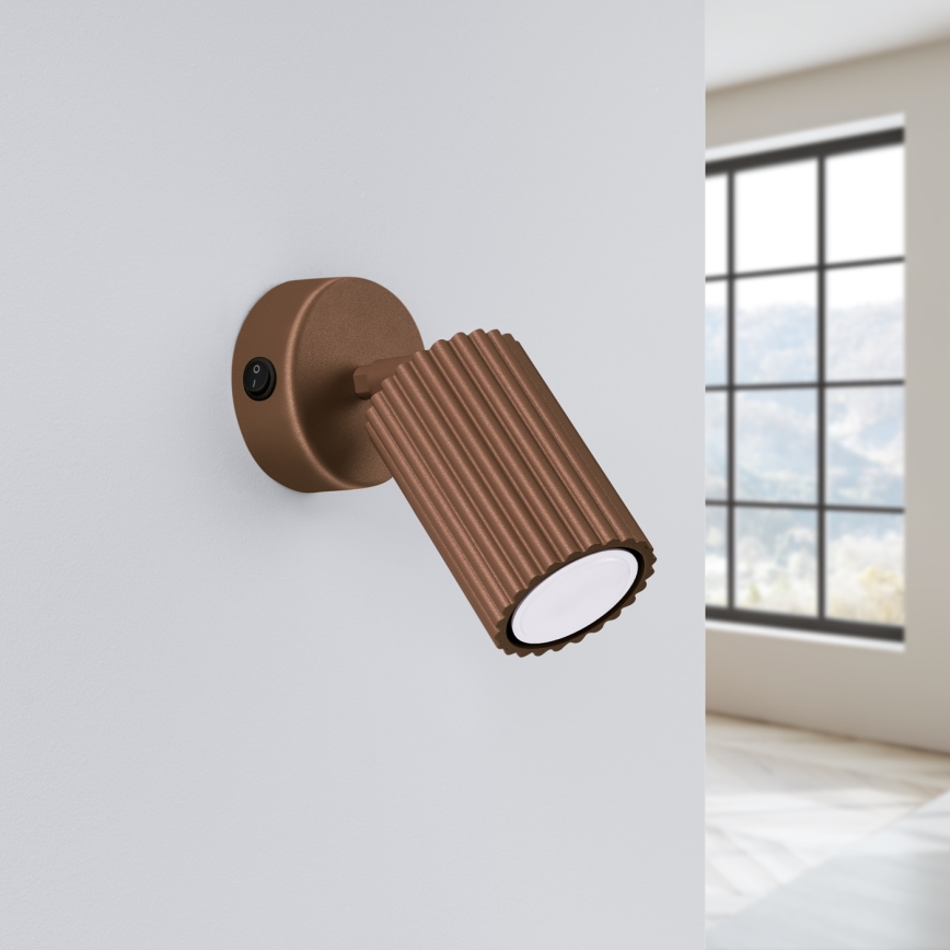 Brilagi - LED настінний точковий світильник CRESTO 1xGU10/10W/230V коричневий