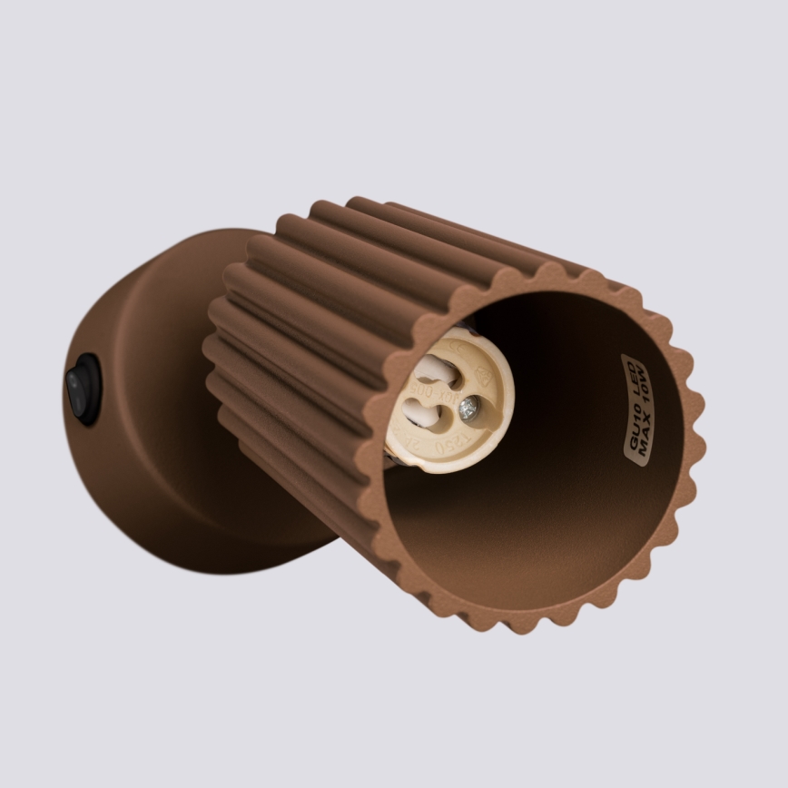 Brilagi - LED настінний точковий світильник CRESTO 1xGU10/10W/230V коричневий